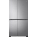 LG NatureFRESH GSBV70PZTL American-Style Fridge Freezer - Shiny Steel