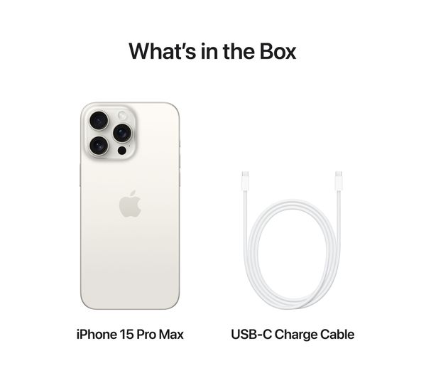 APPLE iPhone 15 Pro Max - 256 GB White Titanium