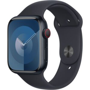 APPLE Watch Series 9 - 45 mm Midnight Aluminium Case with Midnight Sport Band  M L