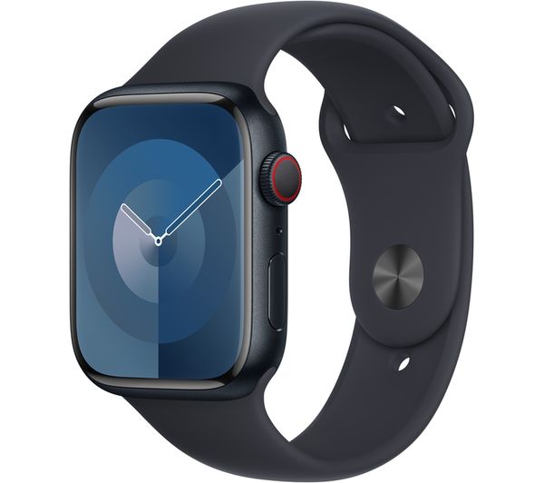 APPLE Watch Series 9 - 45 mm Midnight Aluminium Case with Midnight Sport Band M L