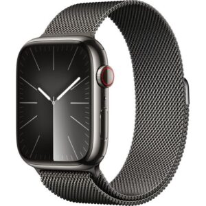 APPLE Watch Series 9 Cellular - 45 mm Graphite Stainless Steel Case with Graphite Milanese Loop