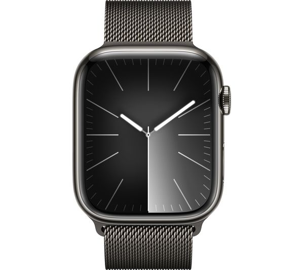 APPLE Watch Series 9 Cellular - 45 mm Graphite Stainless Steel Case with Graphite Milanese Loop