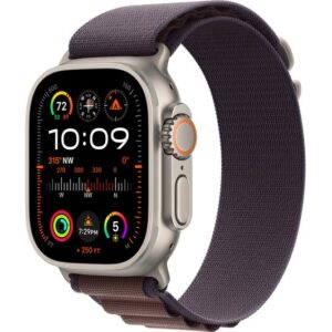 APPLE Watch Ultra 2 Cellular - 49 mm Titanium Case with Indigo Alpine Loop  Small