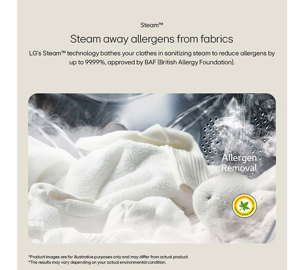 LG TurboWash F4Y709WBTN1 WiFi-enabled 9 kg 1400 Spin Washing Machine - White - Image 6