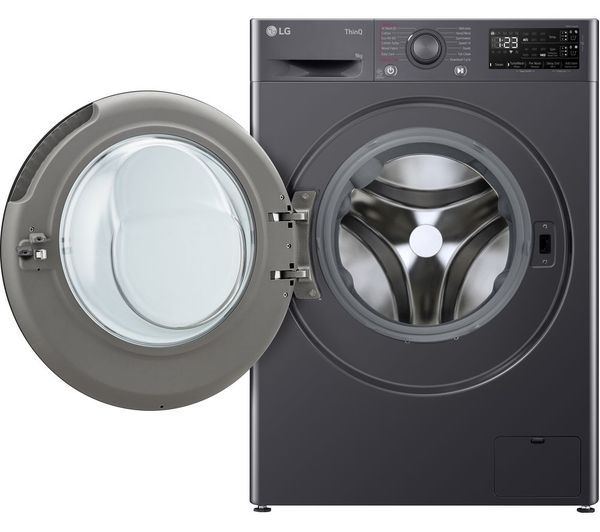 LGE EZDispense F4Y509GBLA1 WiFi-enabled 9 kg 1400 Spin Washing Machine - Slate Grey