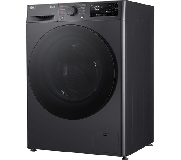 LGE EZDispense F4Y509GBLA1 WiFi-enabled 9 kg 1400 Spin Washing Machine - Slate Grey