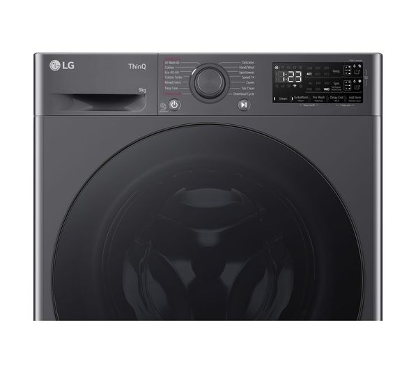 LGE EZDispense F4Y509GBLA1 WiFi-enabled 9 kg 1400 Spin Washing Machine - Slate Grey