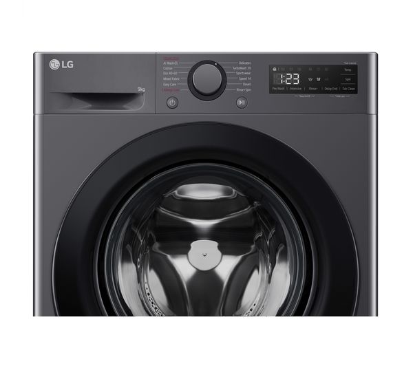 LG TurboWash 360 with AI F2C509GBTN1 9 kg 1200 Spin Washing Machine - Slate Grey