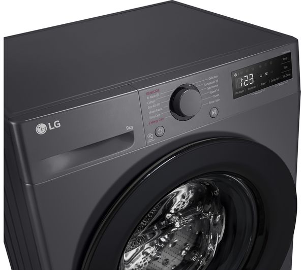 LG TurboWash 360 with AI F2C509GBTN1 9 kg 1200 Spin Washing Machine - Slate Grey