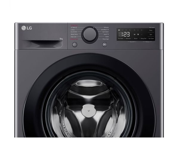 LG TurboWash 360 with AI F2C509GBTN1 9 kg 1200 Spin Washing Machine - Slate Grey
