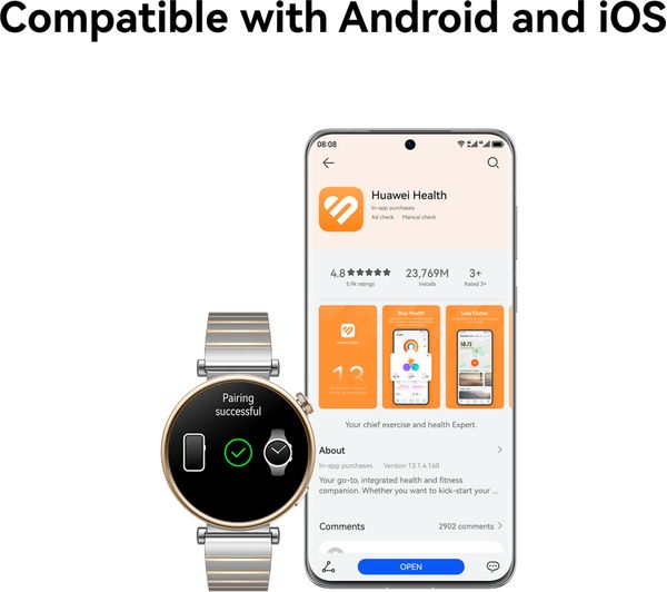 HUAWEI Watch GT 4 - Stainless Steel 41 mm