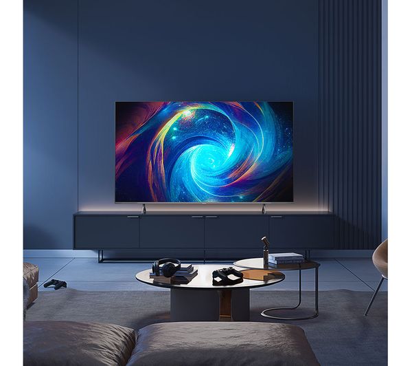 HISENSE 65E7KQTUK PRO 65" Smart 4K Ultra HD HDR QLED TV with Amazon Alexa