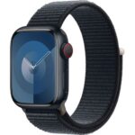 APPLE Watch Series 9 Cellular - 41 mm Midnight Case with Midnight Sport Loop