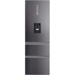 HAIER HTW5618EWMP Smart Fridge Freezer - Platinum Inox