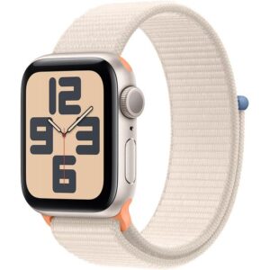 APPLE Watch SE Cellular (2023) - 40 mm Starlight Aluminium Case with Starlight Sport Loop