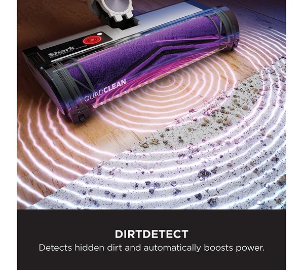 SHARK Detect Pro with Auto-Empty System IW3510UK Cordless Vacuum Cleaner - White & Purple