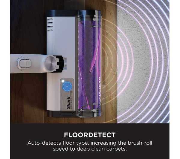 SHARK Detect Pro with Auto-Empty System IW3510UK Cordless Vacuum Cleaner - White & Purple