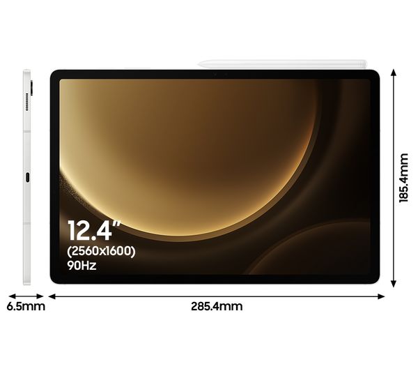 SAMSUNG Galaxy Tab S9 FE+ 12.4" Tablet - 256 GB Silver