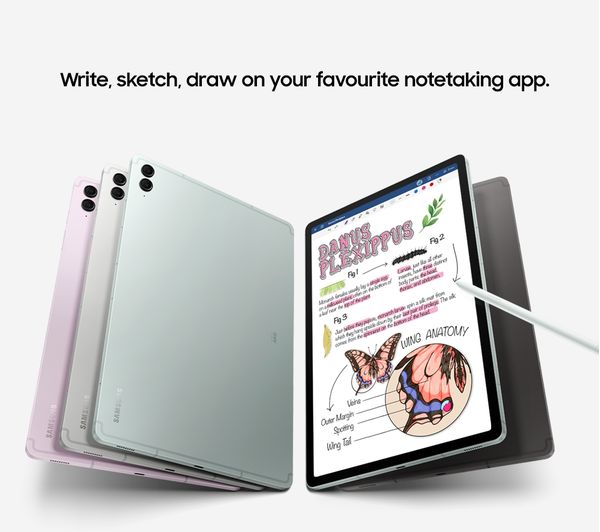 SAMSUNG Galaxy Tab S9 FE+ 12.4" Tablet - 256 GB Silver