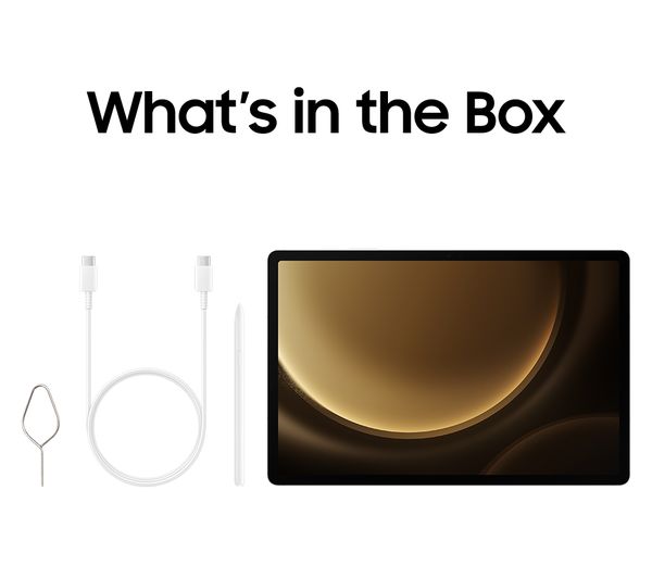 SAMSUNG Galaxy Tab S9 FE+ 12.4" Tablet - 256 GB Silver