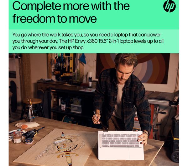 HP ENVY x360 15-fe0514na 15.6" 2 in 1 Laptop - Intel® Core™ i5 512 GB SSD Silver