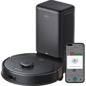 EUFY Clean X8 Pro Robot Vacuum Cleaner with Self-Empty Station - Black