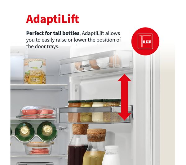 SHARP SJ-BE227M00X-EN Integrated 50 50 Fridge Freezer - Fixed Hinge - Image 5