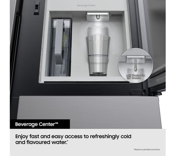 SAMSUNG Series 9 Beverage Center RF65DG960ESREU Smart Fridge Freezer - Stainless Silver