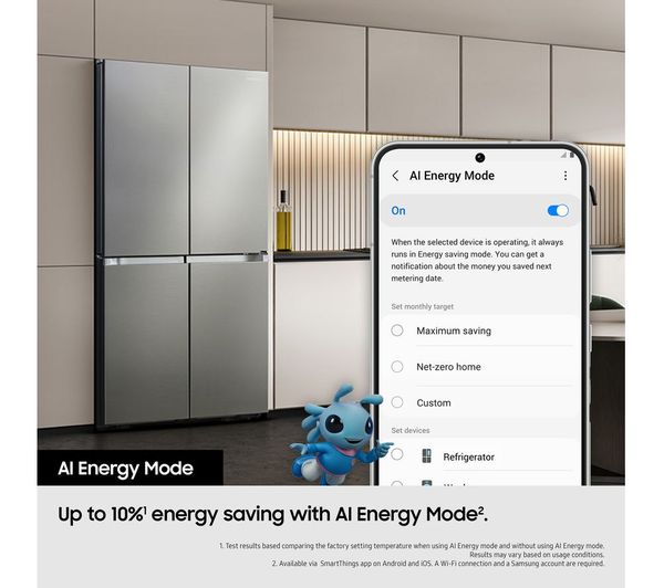 SAMSUNG Series 9 Beverage Center RF65DG960ESREU Smart Fridge Freezer - Stainless Silver