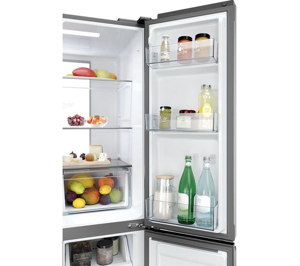 HAIER HCR7818DNMM American-Style Fridge Freezer - Silver - Image 11