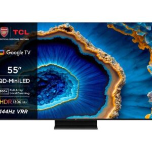 TCL 55C805K 55  Smart 4K Ultra HD HDR Mini LED QLED TV with Google Assistant & Alexa