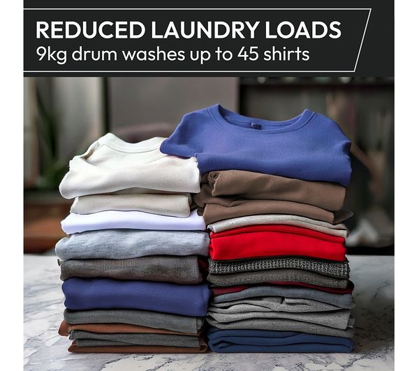 HOOVER H-Wash 300 Lite HBWS49D3ACBE-80 Integrated 9 kg 1400 Spin Washing Machine