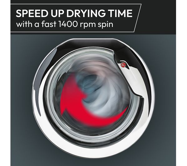 HOOVER H-Wash 300 Lite HBWS49D3ACBE-80 Integrated 9 kg 1400 Spin Washing Machine