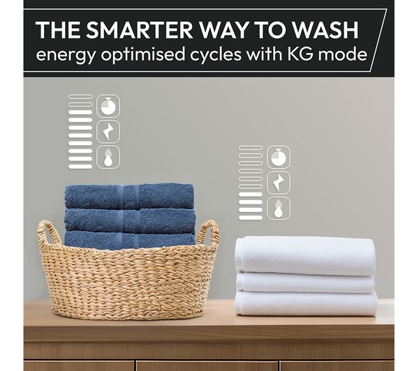 HOOVER H-Wash 300 Lite HBWS49D3ACBE-80 Integrated 9 kg 1400 Spin Washing Machine