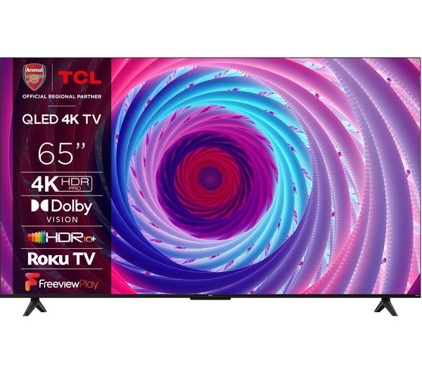 TCL 65RC650K Roku TV 65 Smart 4K Ultra HD HDR QLED TV