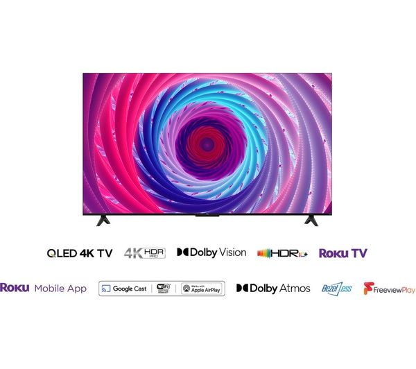 TCL 65RC650K Roku TV 65 Smart 4K Ultra HD HDR QLED TV - Image 3