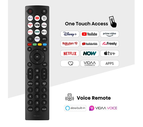 HISENSE 50E7NQTUK 50 Smart 4K Ultra HD HDR QLED TV with Amazon Alexa