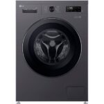 LG X10 Series Direct Drive F4X1009NMK WiFi-enabled 9 kg 1400 Spin Washing Machine - Slate Grey