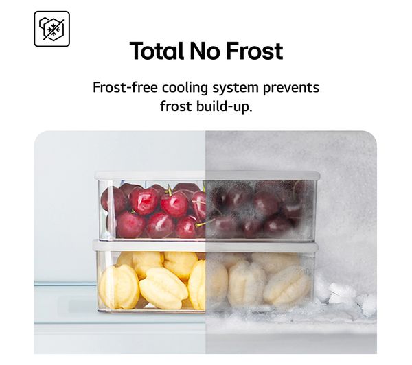 LG NatureFRESH GBV22NCCPY 70 30 Fridge Freezer - Prime Silver